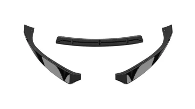 Spec-D Glossy Black 3PC Front Bumper Lip Splitter Kit Tesla Model S 2016-2020                                     - LPF-TSLAS17GB-PQ - Image 7