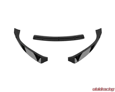 Spec-D Glossy Black Polypropylene Front Bumper Lip Splitter Kit Tesla Model S 2016-2020 - LPF-TSLAS17GB-PQ