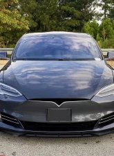 Spec-D Glossy Black Polypropylene Front Bumper Lip Splitter Kit Tesla Model S 2016-2020                                     - LPF-TSLAS17GB-PQ - Image 10