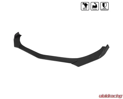 Spec-D Universal Matte Black Polypropylene 3pc Style Front Bumper Lip - LPF-U001BK-AK