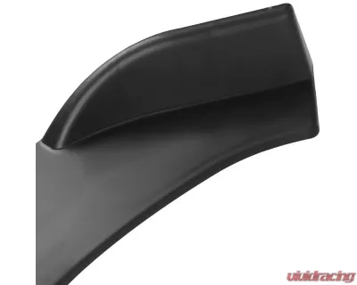 Spec-D Universal Matte Black Polypropylene 3pc Style Front Bumper Lip - LPF-U001BK-AK