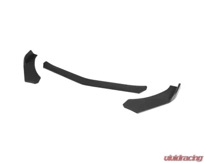 Spec-D Universal Matte Black Polypropylene 3pc Style Front Bumper Lip - LPF-U001BK-AK