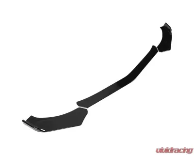 Spec-D Universal Glossy Black Polypropylene 3pc Style Front Bumper Lip - LPF-U001GB-AK