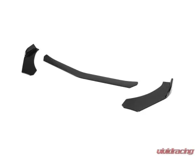 Spec-D Universal Glossy Black Polypropylene 3pc Style Front Bumper Lip - LPF-U001GB-AK