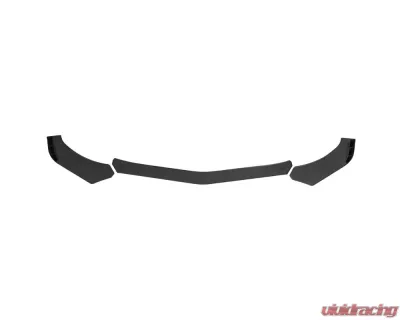 Spec-D Universal Glossy Black Polypropylene 3pc Style Front Bumper Lip - LPF-U001GB-AK