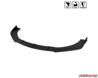 Spec-D Universal Matte Black Polypropylene Front Bumper Lip Kit - LPF-U005BK-AK
