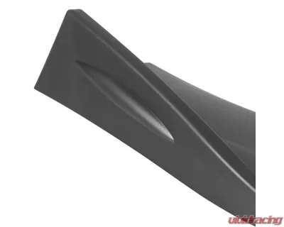 Spec-D Universal Matte Black Polypropylene Front Bumper Lip Kit - LPF-U005BK-AK