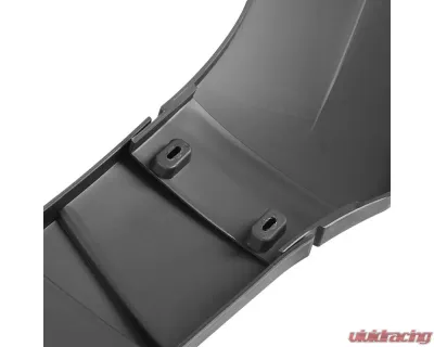 Spec-D Universal Matte Black Polypropylene Front Bumper Lip Kit - LPF-U005BK-AK