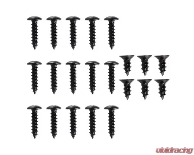 Spec-D Universal Matte Black Polypropylene Front Bumper Lip Kit - LPF-U005BK-AK