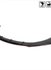 Spec-D Universal Glossy Black | Red Trim Polypropylene Front Bumper Lip Kit                                     - LPF-U005GB-RD-PQ - Image 10