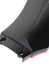 Spec-D Universal Glossy Black | Red Trim Polypropylene Front Bumper Lip Kit                                     - LPF-U005GB-RD-PQ - Image 4