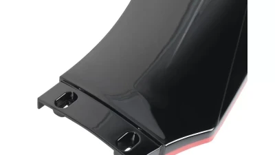 Spec-D Universal Glossy Black/Red Trim Polypropylene 3PC Bumper Lip Set                                     - LPF-U005GB-RD-PQ - Image 4