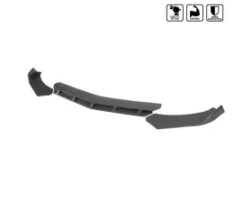 Spec-D Universal Matte Black Polypropylene 3pc Front Bumper Lip Set