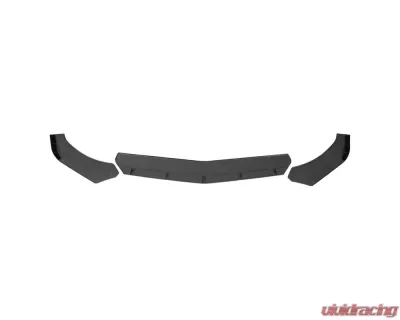 Spec-D Universal Matte Black Polypropylene 3pc Front Bumper Lip Set - LPF-U208BK-AK