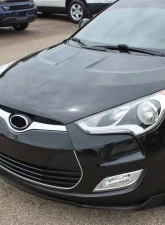 Spec-D Matte Black Polypropylene Front Bumper Lip Splitter Kit Hyundai Veloster 2012-2017                                     - LPF-VEL12BK-PQ - Image 10
