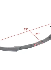 Spec-D Matte Black Polypropylene Front Bumper Lip Splitter Kit Hyundai Veloster Turbo 2013-2017                                     - LPF-VEL13TBK-PQ - Image 2