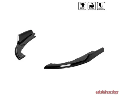 Spec-D Glossy Black Polypropylene Rear Bumper Lip Diffuser Kit Honda Civic 2016-2020 - LPR-CV16GB-AK