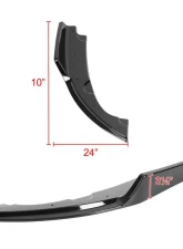 Spec-D Glossy Black Polypropylene Rear Bumper Lip Diffuser Kit Honda Civic 2016-2020                                     - LPR-CV16GB-AK - Image 2