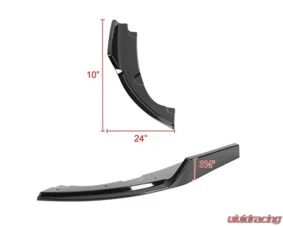 Spec-D Glossy Black Polypropylene Rear Bumper Lip Diffuser Kit Honda Civic 2016-2020 - LPR-CV16GB-AK
