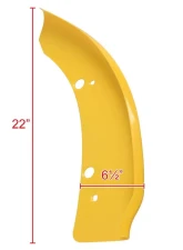 Spec-D Glossy Yellow ABS 2pc Front Bumper Lip Splitters Dodge Charger 2015-2019                                     - LPS-CHG15Y-BN - Image 2