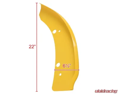 Spec-D Glossy Yellow ABS 2pc Front Bumper Lip Splitters Dodge Charger 2015-2019 - LPS-CHG15Y-BN