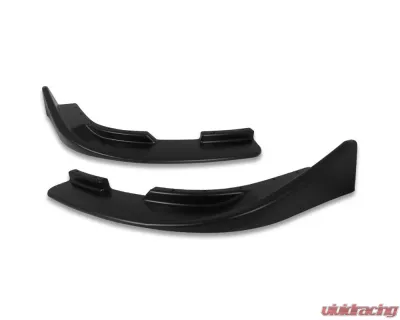 Spec-D Universal Matte Black Polypropylene Front Bumper Lip Splitters - LPS-S-U001
