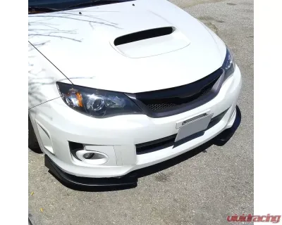 Spec-D Universal Matte Black Polypropylene Front Bumper Lip Splitters - LPS-S-U001