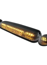 Spec-D Universal 3pc Amber LED Lights Set Roof Cab (Black Housing/Clear Lens)                                     - LRC-300C - Image 10