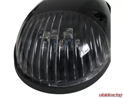 Spec-D Universal 3pc Amber LED Lights Set Roof Cab (Black Housing/Clear Lens) - LRC-300C