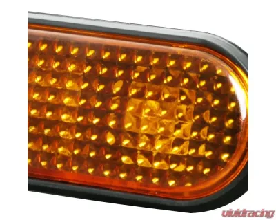 Spec-D Amber Lens Side Marker Flat Style Lights Honda Civic 1992-1995 - LSM-CV92AMFT