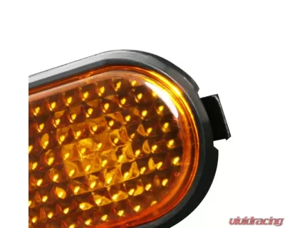 Spec-D Amber Lens Side Marker Flat Style Lights Honda Civic 1992-1995 - LSM-CV92AMFT