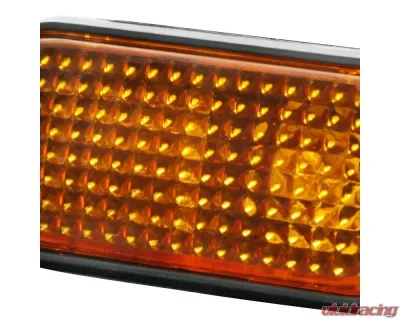Spec-D Amber Lens Side Marker Flat Style Lights Honda Civic 1992-1995 - LSM-CV92AMFT