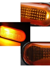 Spec-D Amber Smoke Lens Side Marker Dome Style Lights Honda Civic 1992-1995                                     - LSM-CV92GADT - Image 2