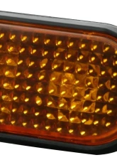 Spec-D Amber Smoke Lens Side Marker Flat Style Lights Honda Civic 1992-1995                                     - LSM-CV92GAFT - Image 3