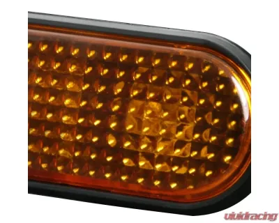 Spec-D Amber Smoke Lens Side Marker Flat Style Lights Honda Civic 1992-1995 - LSM-CV92GAFT
