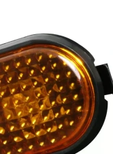 Spec-D Amber Smoke Lens Side Marker Flat Style Lights Honda Civic 1992-1995                                     - LSM-CV92GAFT - Image 5