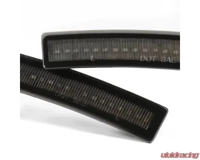 Spec-D LED Side Marker Lights (Chrome Housing/Smoke Lens) Chevrolet Corvette 2014-2019 - LSM-CVET14GLED4P-VS