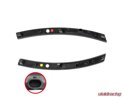 Spec-D LED Side Marker Lights (Chrome Housing/Smoke Lens) Chevrolet Corvette 2014-2019 - LSM-CVET14GLED4P-VS