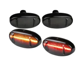 Spec-D LED Side Markers 4pc Set (Black Housing/Smoke Lens) Ford F-Series 2011-2019