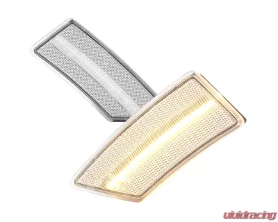 Spec-D LED 2pc Side Marker Lights (Chrome Housing/Clear Lens) Ford Ranger 2019-2021 - LSM-RAN19CLED-VS