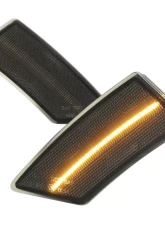 Spec-D LED 2pc Side Marker Lights (Chrome Housing/Smoke Lens) Ford Ranger 2019-2021                                     - LSM-RAN19GLED-VS - Image 9
