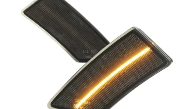 Spec-D 2PC LED Side Marker Lights (Chrome Housing/Smoked Lens) Ford Ranger 2019-2021                                     - LSM-RAN19GLED-VS - Image 9