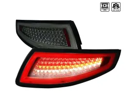 Spec-D LED Taillights (Chrome Housing/Smoke Lens) Porsche 997 2005-2009