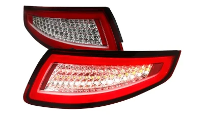 Spec-D LED Taillights (Chrome Housing/Red Lens) Porsche 911 997 2005-2009                                     - LT-91105RLED-TM - Image 10