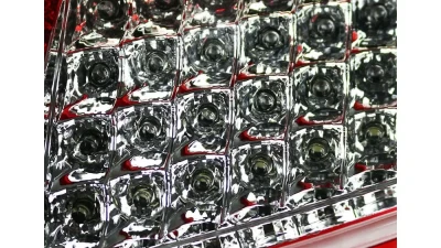 Spec-D LED Taillights (Chrome Housing/Red Lens) Porsche 911 997 2005-2009                                     - LT-91105RLED-TM - Image 4