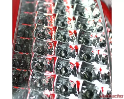Spec-D LED Taillights (Chrome Housing/Red Lens) Porsche 911 997 2005-2009 - LT-91105RLED-TM