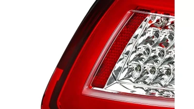 Spec-D LED Taillights (Chrome Housing/Red Lens) Porsche 911 997 2005-2009                                     - LT-91105RLED-TM - Image 6
