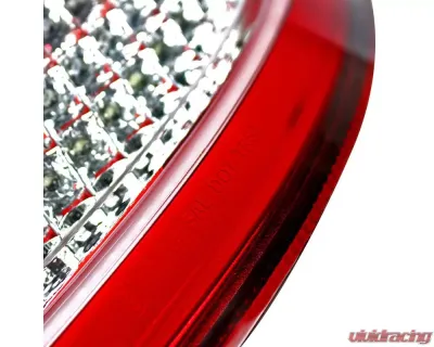 Spec-D LED Taillights (Chrome Housing/Red Lens) Porsche 911 997 2005-2009 - LT-91105RLED-TM