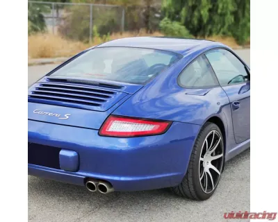 Spec-D LED Taillights (Chrome Housing/Red Lens) Porsche 911 997 2005-2009 - LT-91105RLED-TM