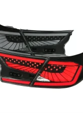 Spec-D SQ2 LED Sequential Signal Taillights (Glossy Black Housing/Smoked Lens) Honda Accord 2018-2022                                     - LT-ACD184SM-SQ2-RS - Image 6